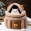 Portable Winter Warm Cat & Dog Backpack: Double Shoulder Pet Carrier