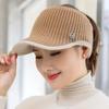 Hüte Für Frauen Herbst Winter Sport Leere Top Caps Weibliche Gestrickte Warme Baseball Kappe Mode Laufende Golf Sonnenhut