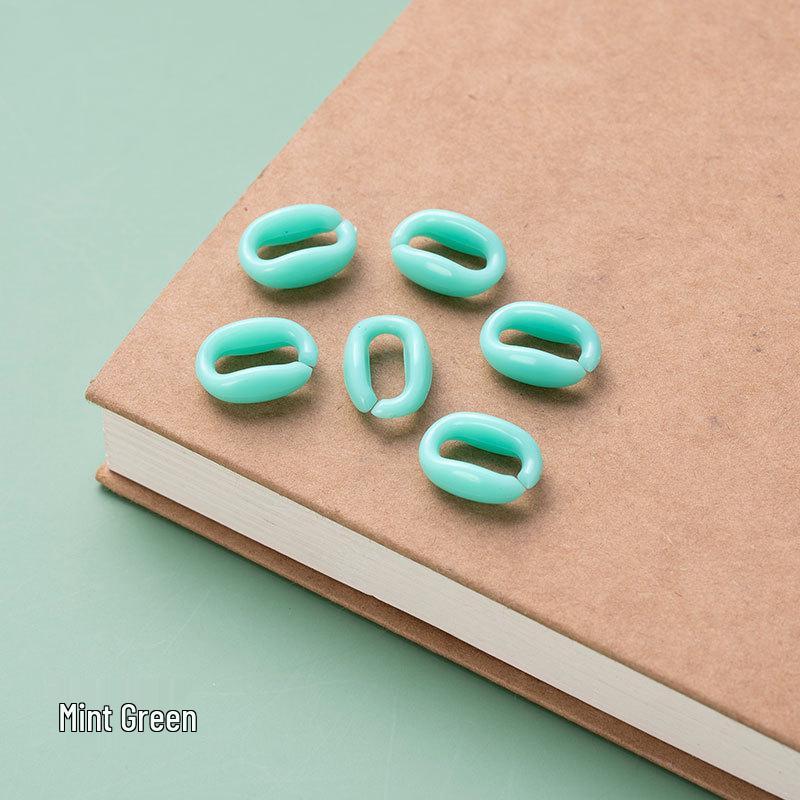 Macaron Color Acrylic DIY Buckle Chain Assembled Candy-Colored Plastic Accessories