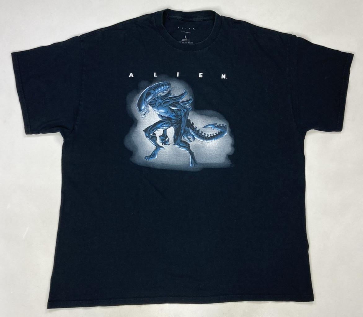 Alien Movie Graphic T-shirt Men XL Black Short Sleeve XXXXL