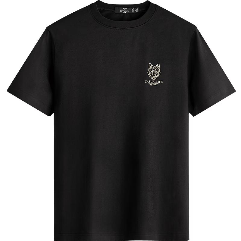 

Septwolves Men s 7A Antibacterial Cool-Touch Embroidered Short-Sleeve T-Shirt 175/92A