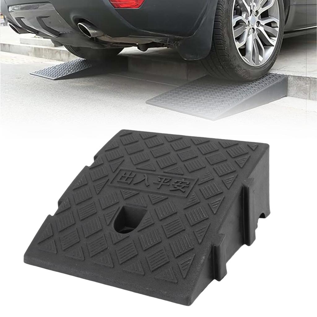 Auto-Schwellenrampe mit Seitenverschluss 250mm*270mm*110mm 2200 Lbs PVC Auffahrts-Schwellenrampen für Laderampe Bürgersteig Auto Motorrad