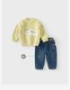 David Bella Girls' Half High Collar Sweater Autumn/Winter New Boys' Half Velvet Knitted Sweater Children's Top