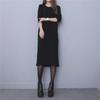 Cozy Thick Sweater Dress - Plus Size Women's Long Autumn/Winter Skirt
