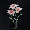 Transparent Silk Silk Yarn Lily Flower 55cm Flower Diameter Wedding Road Lead Flower