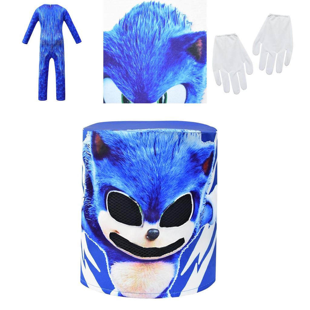 Μπλε Μάσκα Cosplay Sonic Hedgehog Για Παιδιά Με Εντυπωσιακό Σχέδιο Και Χαρακτηριστικό Ένα Μέγεθος Ταιριάζει στους Περισσότερους