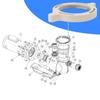 Easy installs Pool Pump Cover & Clamp Set Corrosion Resistant Leak Proof Designs Pumps Lid for Indoor Spa Systems