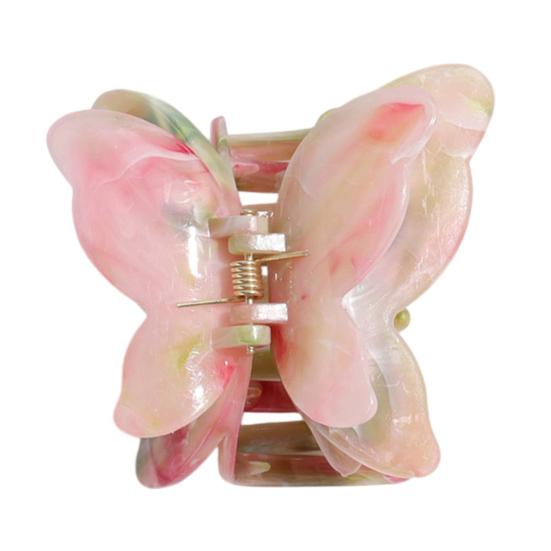 Hair Claw Medium Size Butterflies Shape Acetate Plate Hair Clip Gradient Texture Strong Grip Back Head Hair Claw Hair Accessories