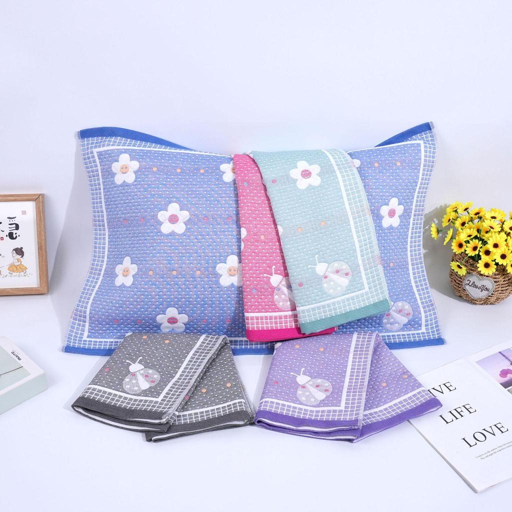 Soft Cotton Gauze Pillow Towel - Breathable, Sweat-Absorbing, and Stain-Proof for Comfortable Home Use