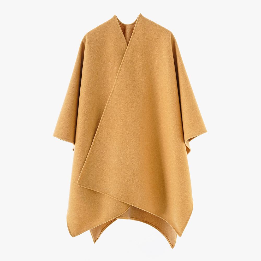 Elegante Signora Semplice Lana Donna Sciarpa Liscia Poncho Invernale Caldo Donna Mantello Per Donna Pashmina Spesso Coperta Sciarpa Cappotto Moda Nuovo