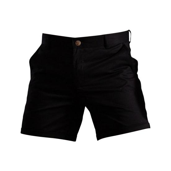 Men Summer Cargo Shorts Mid-rise Button Zipper Fly Pockets Shorts Solid Color Straight Leg Casual Short Pants Streetwear