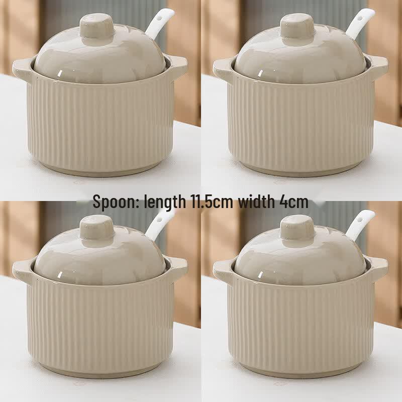 RuHan Ceramic Double Boiler Stew Pot Set
