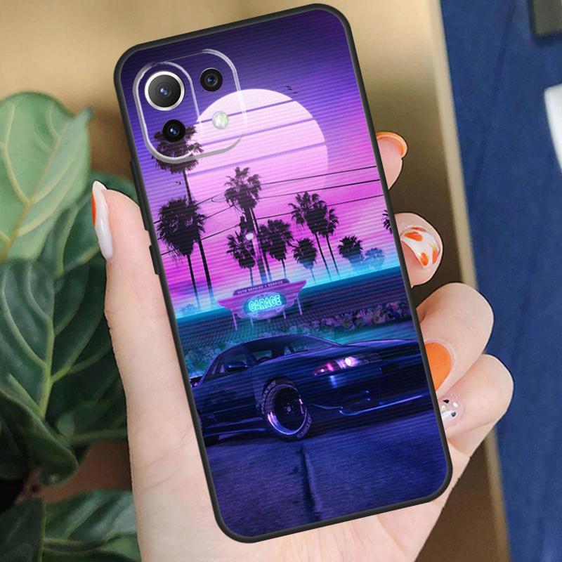Synthwave 80's Retro Neon vaporwave Case For Xiaomi 17 Pro Max 14 15 Ultra 13T 14T 15T Pro POCO F8 F7 F5 F6 X5 X6 X7 Pro Coque