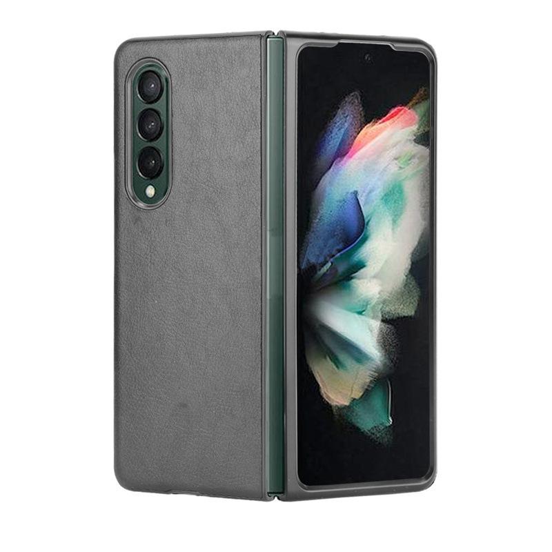 Suitable for Samsung Galaxy Z Fold4 5G Phone Case, Lychee Leather Pattern Protective Cover, Hard Shell Zfold 4th Generation Case
