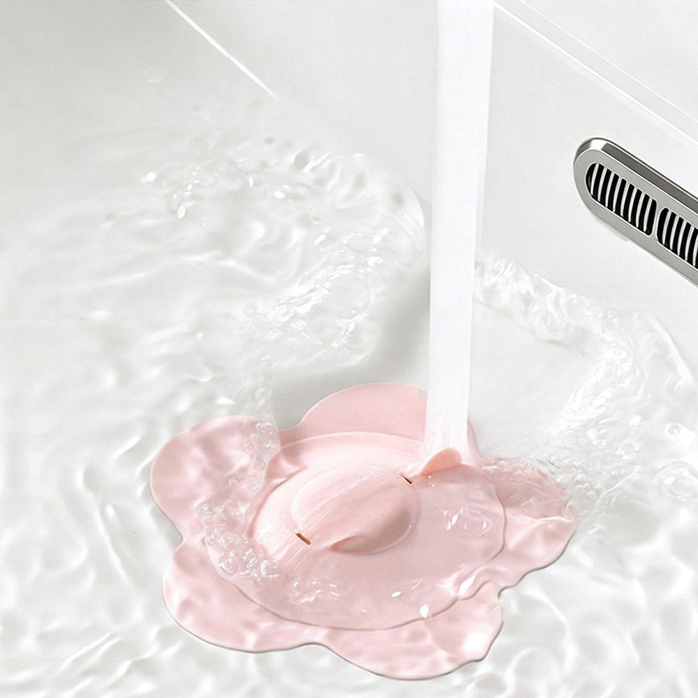 Flower Shaped Drain Plug Reusable Basin Stopper New Wash Basin Plug  Bathroom Basin Use