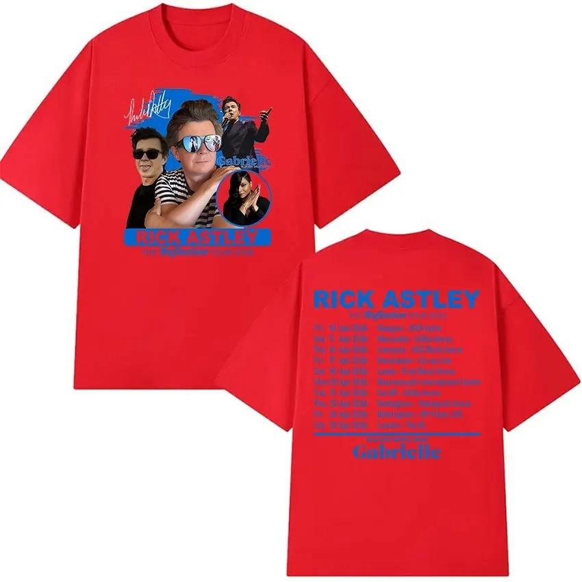 Rick Astley The Reflection Tour 2026 Print Tshirt Unisex Vintage Fashion Cotton Short Sleeve Hip Hop Streetwear Clothing Tshirt S