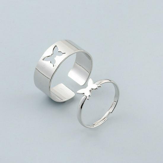 Elegant Fairy Butterfly Quad Ring Set: Trendy Cold Style Index Finger Design for Women