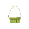 By Far Borsa Sottobraccio in Pelle Lucida Billy Vintage Borsa a Mano a Spalla tipo Baguette Borsa da Donna Regolare Verde Avocado 20SSBLYSLMWMED