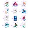 Cute Mermaid Stickers Cartoon Waterproof Vinyl Decal DIY Decor for Scrapbook Luggage Water Bottles Laptop Phone Journal Kid Toys