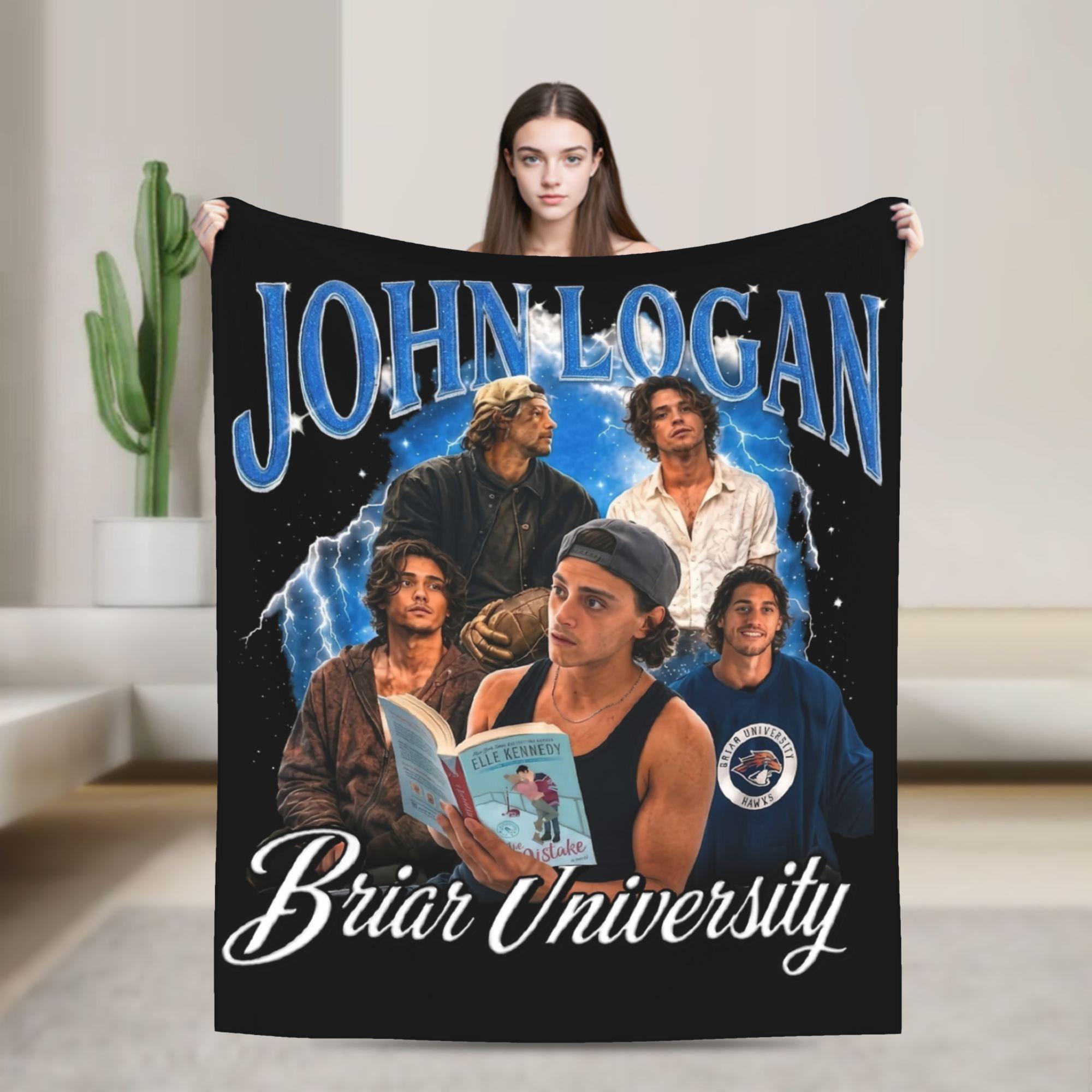 Pandara Jewelry Unisex John Logan Briar University Vintage Off Campus Blanket Flannel All Season Warm Throw Blankets For Bedding Car Plush Thin Quilt