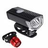 Factory Price Bicycle Highlight USB Rechargeable Lamp Waterproof Bicycle Headlight Taillight Set