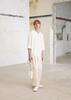 UMARMUNG Elastic Viscos Half Zipup Pullover_Ivory