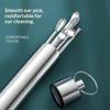 6Pcs Portable Ear Pick Set Stainless Steel Ear Wax Remover Tools with Non-slip Handle for Daily Ear Cleaning Use