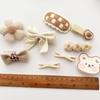 9Pcs/10Pcs Baby Hair Clip Plush Flower Butterfly Knot Hair Clips Knitting Hairpin Side Clip Duckbill Clip Issue Card Bangs Clip
