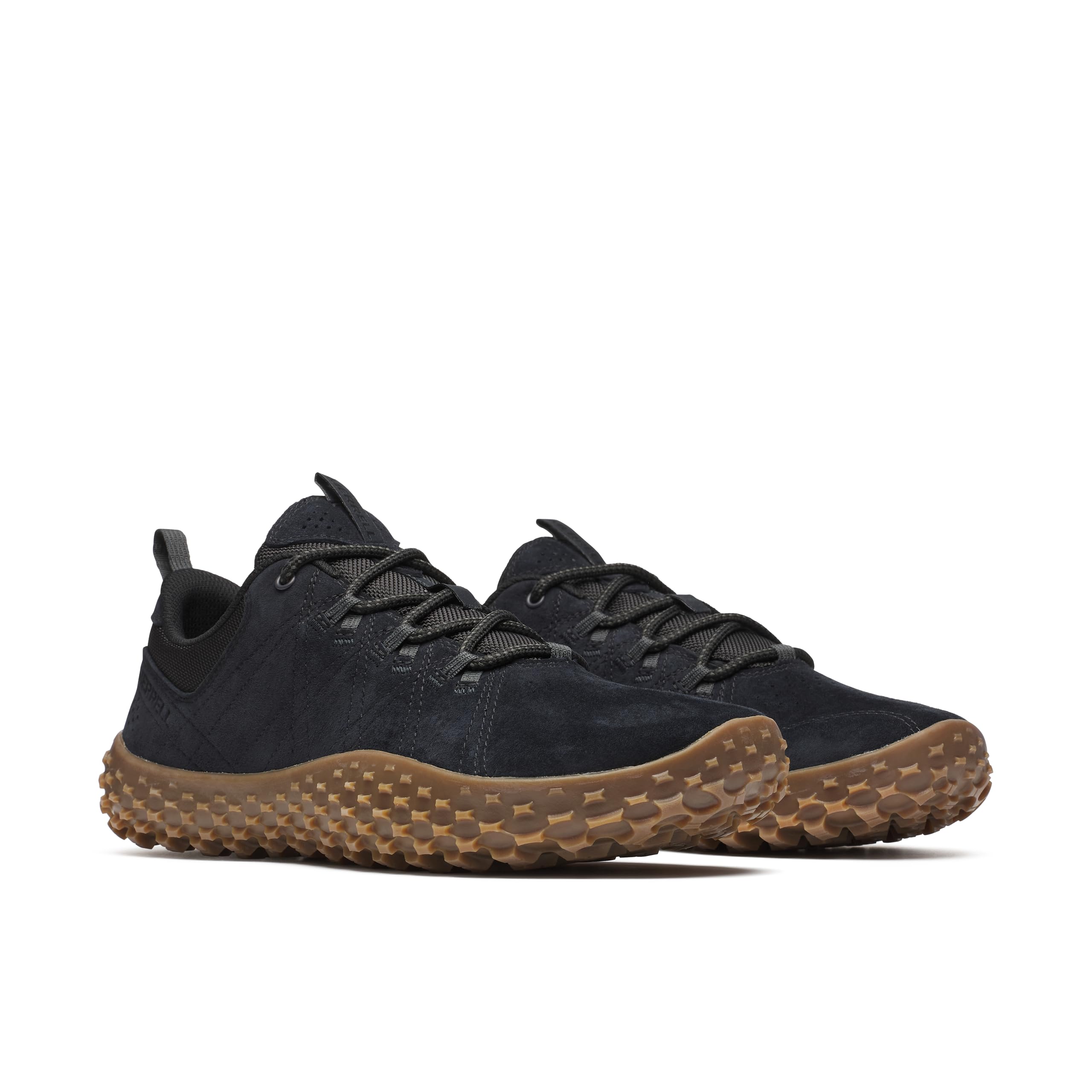 Wrapt Hiking Shoes for 2E width [Merrell] Men, BLACK/GUM, 25.5 cm,