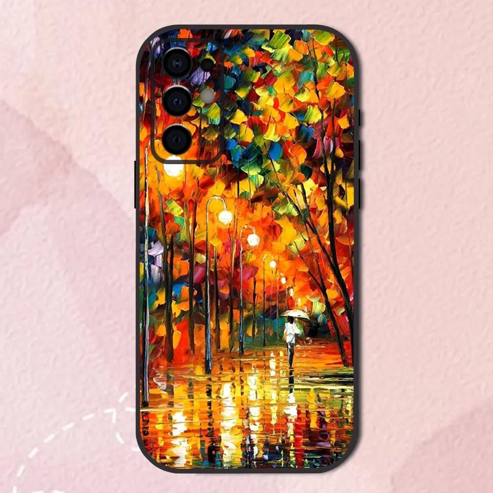 

L-Leonid A-Afremov Oil Painting Phone Case For Samsung S24,S21,S22,S23,S30,Ultra,S20,Plus,Fe,Lite,Note,10,9,5G Black Soft Shell Samsung S24Plus