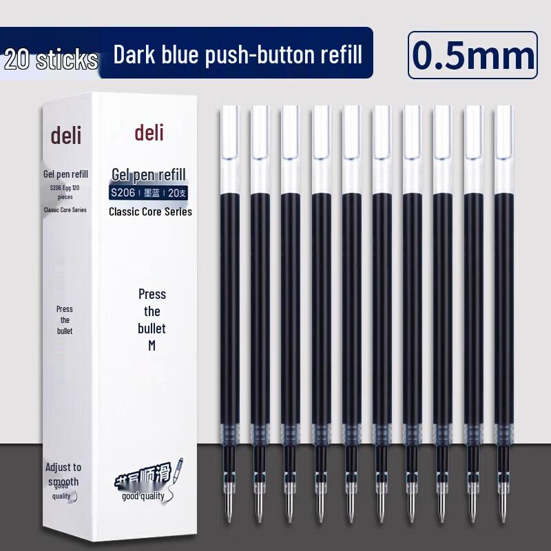 Deli Retractable Gel Pen Refills