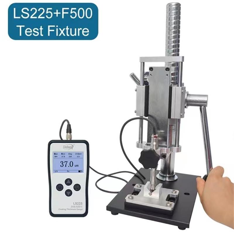 Linshang LS225+F500 Plating Thickness Tester Paint Gauge for Screws Bolts Coating Thickness of Electroplated Plating Clad Layer