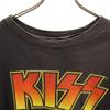 00s Old KISS Short sleeve T-shirt black KISS Band T-shirt Hard Rock Men's Used