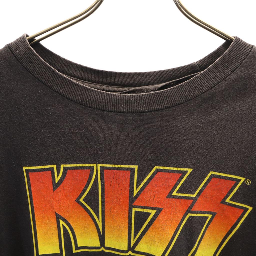 00s Old KISS Short sleeve T-shirt black KISS Band T-shirt Hard Rock Men's Used