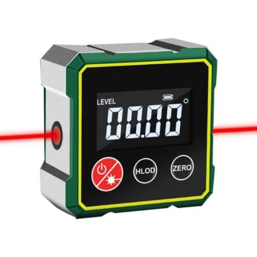 Magnetic Digital Angle Finder, Electronic Laser, Angle Finder Tool, Digital Level with LCD Display, Auto Shut-Off for Precision Measurements, Woodwork