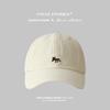 Little Fox Embroidered Baseball Cap For Girls Spring And Summer Versatile Wide-Brimmed Hat High Quality Soft Top Hat For Men