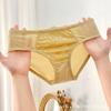 Slip da Donna Estivi Sexy in Pizzo Traspirante con Fondo in Cotone Morbido a Vita Media Triangolari