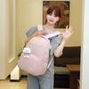 Womens Nylon Backpack Set with Crossbody Bag and Pencil Case Casual Travel Daypack