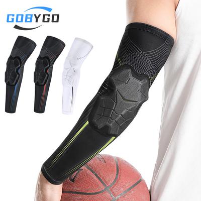 Gobygo 1Pcs Sports Arm Pads Honeycomb Impact Protection Elbow Pads Thickened Protection Outdoor Basketball Volleyball Riding