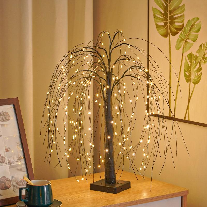 LED Easter Egg and Christmas Birch Tree Lights for Home and Party Decorations