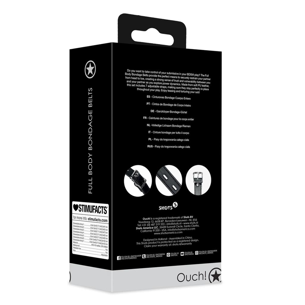 Ouch! By Shots Full Body Restraint Belts