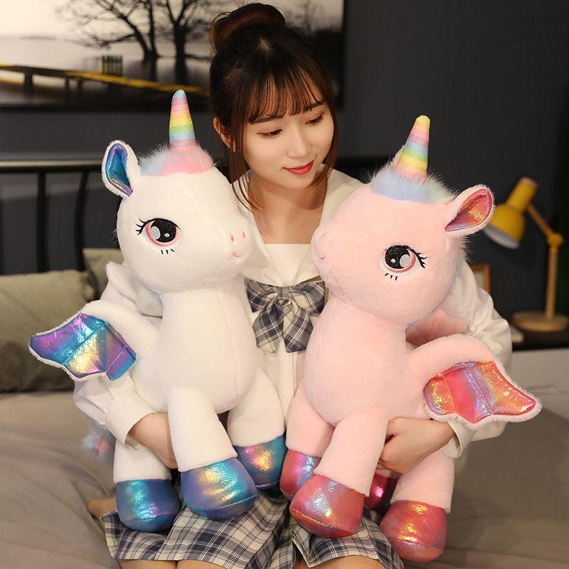 Charming Rainbow Unicorn Plush Toy For Kids Soft And Cute Stuffed Doll Gift