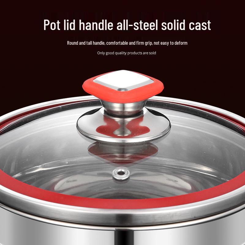 Stainless Steel Non-Stick Milk & Baby Food Pot, Food Grade, Thickened for Steaming, Cooking, Noodles, & Soup.