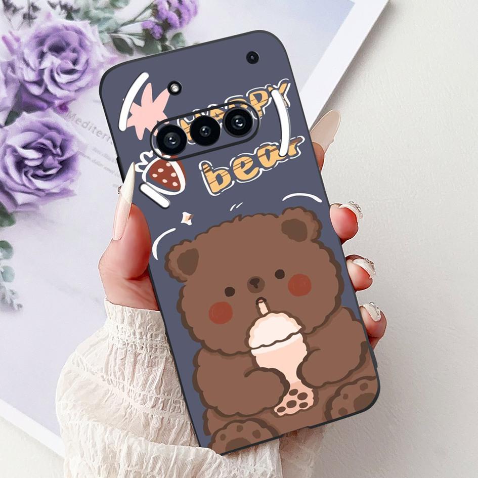 For Nothing Phone 3A 2025 Case A059 Fashion Flower Cats Cartoon Silicone Soft Shockproof Cover For Nothing Phone3A 3A Pro Bumper