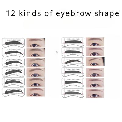 Plantilla para Cejas Pegatinas para Cejas Tarjeta de Ceja de Una Palabra Gadget Perezoso para Cejas Traje