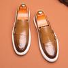 Fashion Loafers Men's Trend One-pedal Men's Shoes Casual Leather Shoes British Style Foot Glove Breathable Board Shoes