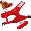 Adjustable Chicken Harness & Leash, Soft Breathable Mesh, Hook-and-Loop for Roosters, Hens, Outdoor Pet Chicken Walking Gear