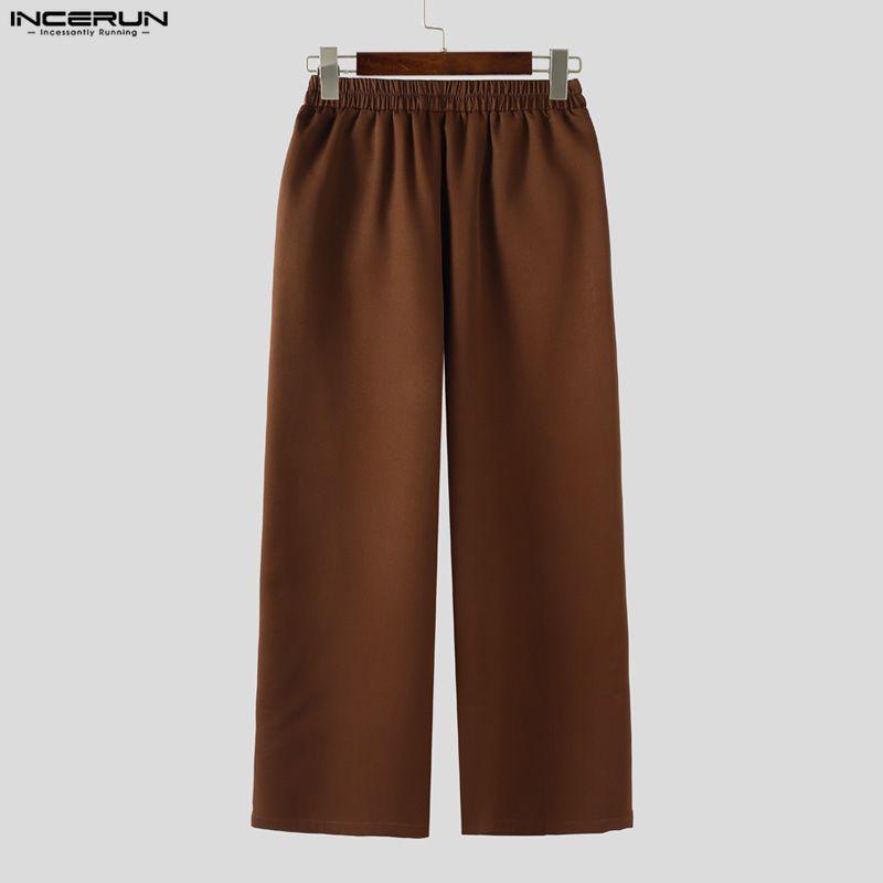 INCERUN Men Outfits Peak Lapel Long Sleeve Irregular Blazer Windbreaker Long Pants Casual Two Piece Suit Sets