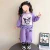 Girls Cartoon Long Sleeve Sweatshirt and Pants Set for Spring Autumn