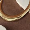Personalized Semi-circular Arc Surface Glossy Golden Yellow Collar Necklace 1 Piece